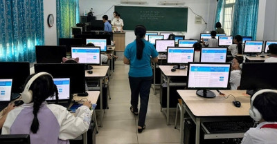Tổ chức thi IOE vòng trường năm học 2024-2025