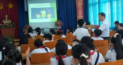 Hoạt động tập huấn bảo vệ và chăm sóc trẻ em, tuyên truyền Luật Trẻ em tại Trường Tiểu học Chánh Nghĩa