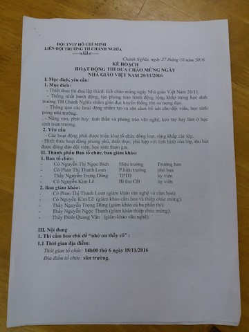 kế hoạch 1